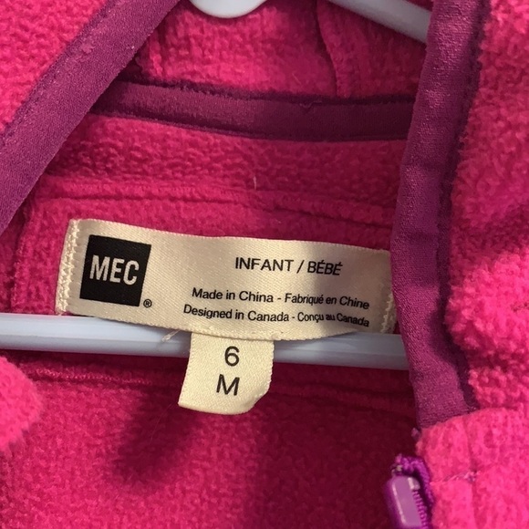 MEC Ursus pink fleece jacket 6 months… - Picture 3 of 5